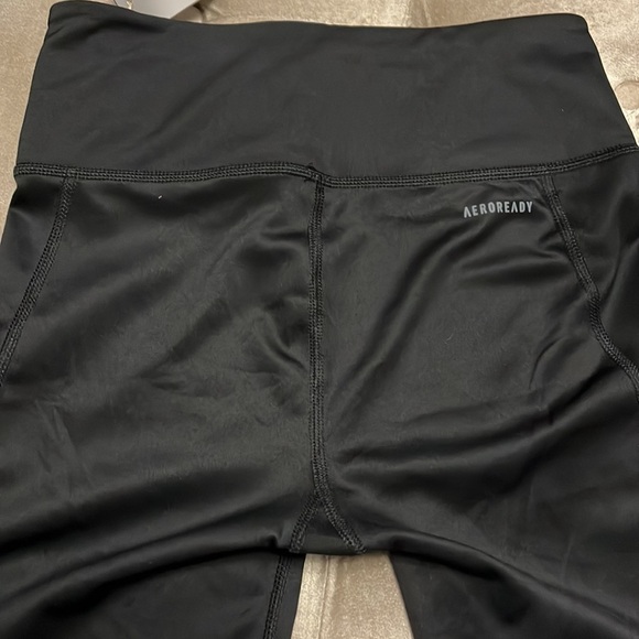 Adidas women’s cycling shorts, black with adidas stripe on each leg - Picture 5 of 10